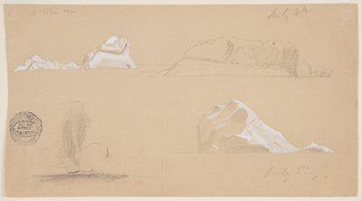Icebergs flottants - Frederic Edwin Church