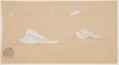 Icebergs flottants - Frederic Edwin Church