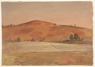 Paysage avec colline basse et champs - Frederic Edwin Church