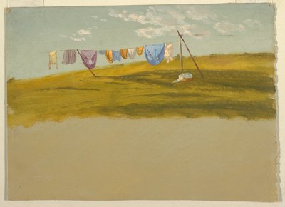 Linge étendu pour sécher - Frederic Edwin Church