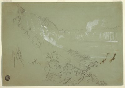 Chutes du Niagara depuis la base de Prospect Point - Frederic Edwin Church