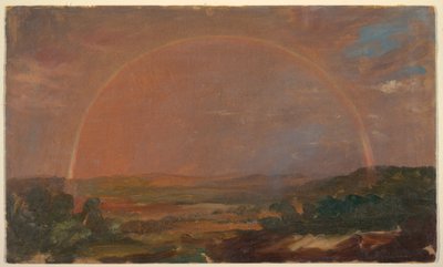 Arc-en-ciel sur un Paysage Vallonné - Frederic Edwin Church