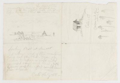 Croquis de Calé, Colombie - Frederic Edwin Church
