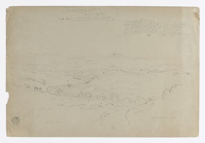 Étude. Paysage avec Mont Puresé. Esquisse. Paysage - Frederic Edwin Church