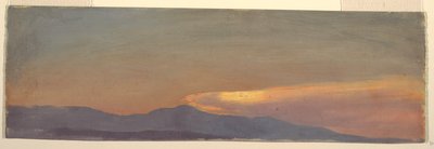 Étude de Nuage au Coucher du Soleil - Frederic Edwin Church