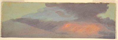 Étude de nuage au coucher du soleil - Frederic Edwin Church