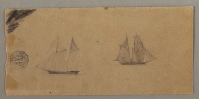 Deux Voiliers - Frederic Edwin Church