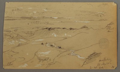 Vue à travers Wady el-Arabah - Frederic Edwin Church