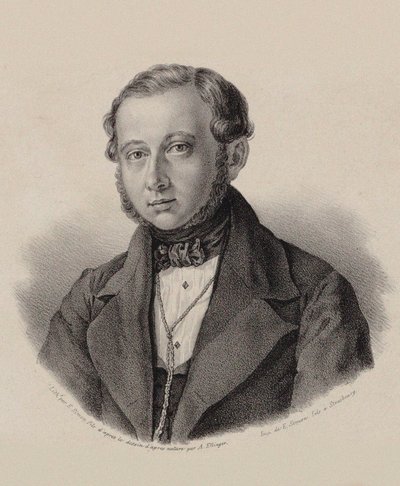 Portrait du violoniste et compositeur Thomas Täglichsbeck 1799-1867, 1837-1838 - Frederic Emile Simon