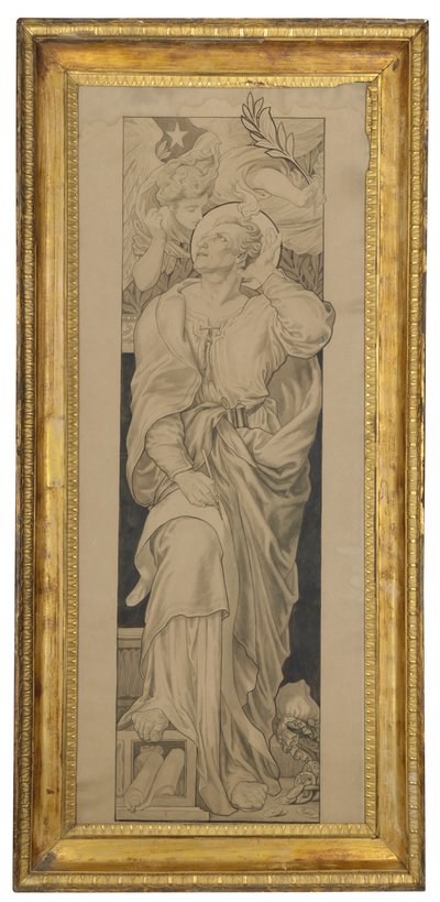 Saint Matthieu : Conception pour un vitrail - Frederic James Shields