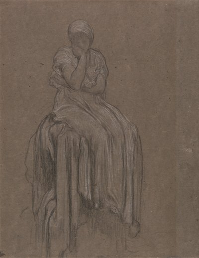 Étude pour Solitude - Frederic Leighton