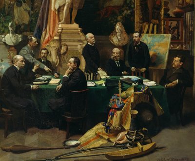 Jules Ferry (1832-1893) accueillant les délégués des colonies en novembre 1892 - Frederic Regamey