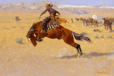 Un matin froid sur la prairie, vers 1904 - Frederic Remington