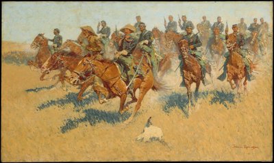 Charge de cavalerie dans les plaines du sud - Frederic Remington