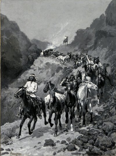 Geronimo et sa bande revenant d