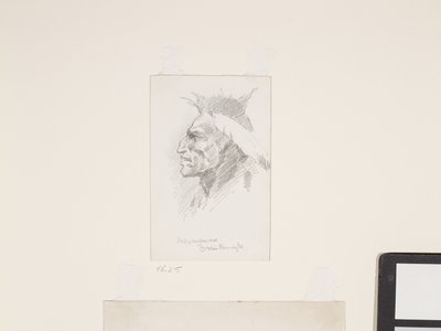 Tête indienne, date inconnue - Frederic Remington