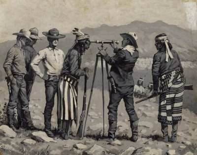 Regarder à travers le télescope - Frederic Remington