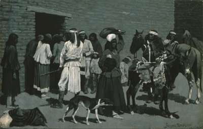 Village indien - Frederic Remington