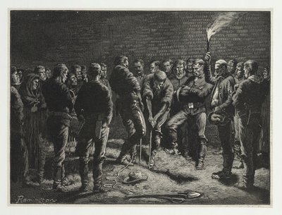 La campagne Apache - enterrement des hommes de Hatfield, de Harper
