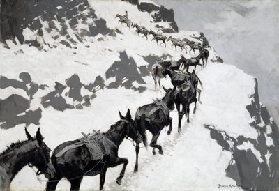 La meute de mules - Frederic Remington