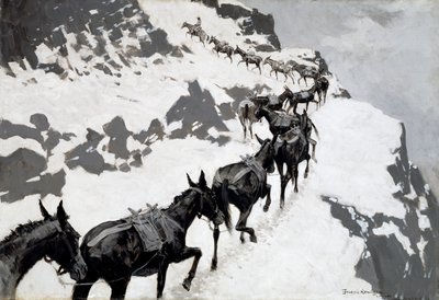 La meute de mules - Frederic Remington