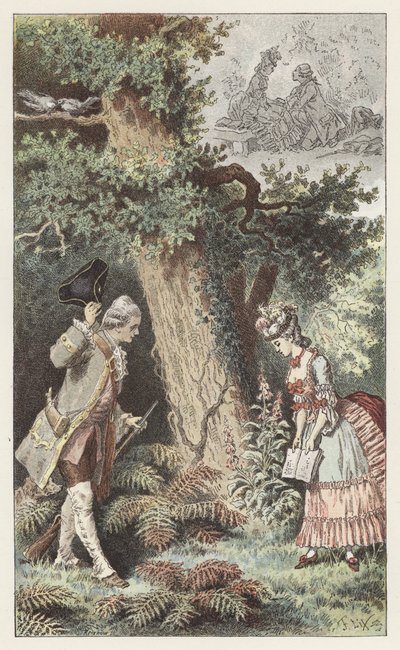 Allons dans ce petit bois charmant - Frederic Theodore (after) Lix