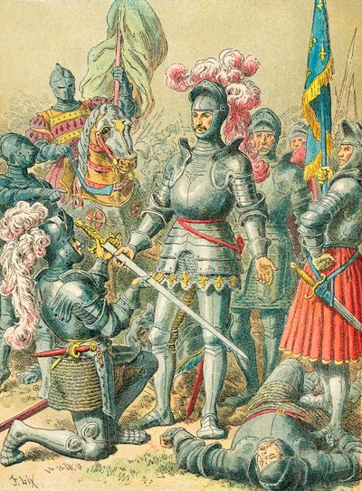 Le roi François Ier à la bataille de Pavie - Frederic Theodore Lix