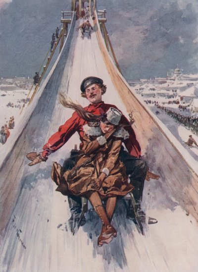 Une piste de toboggan - Frederic de Haenen