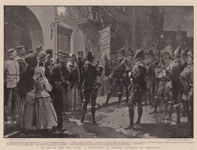 En aide au fonds de guerre, une procession d