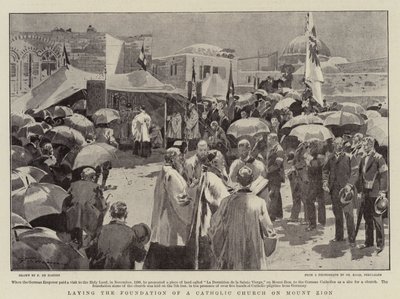 Pose de la première pierre d