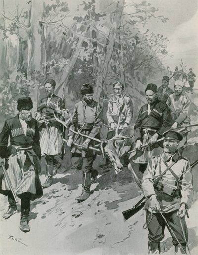 Retour de chasse dans le Caucase - Frederic de Haenen