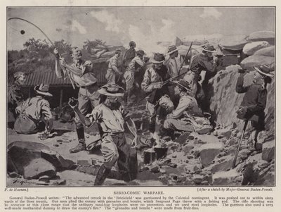 Guerre série-comique (lithographie) - Frederic de Haenen