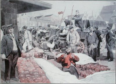 Le marché aux fromages à Alkmaar, vers 1910 - Frederic de Haenen