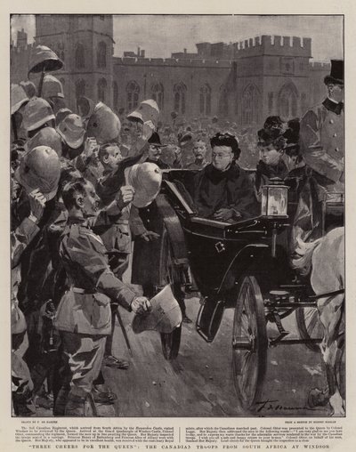 Trois acclamations pour la Reine, les troupes canadiennes d