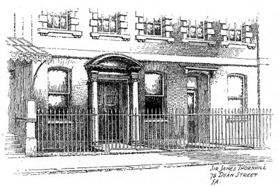 Maison de Sir James Thornhill, 75 Dean Street, Londres, 1912 - Frederick Adcock