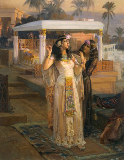 Cléopâtre sur les terrasses de Philae - Frederick Arthur Bridgman