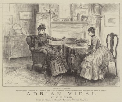 Adrian Vidal, par W E Norris - Frederick Barnard