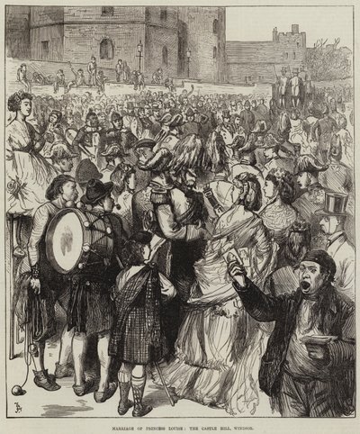 Mariage de la princesse Louise, le Castle Hill, Windsor - Frederick Barnard