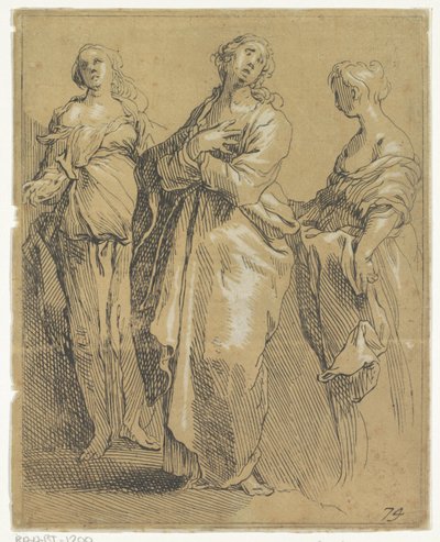 Trois figures debout - Frederick Bloemaert