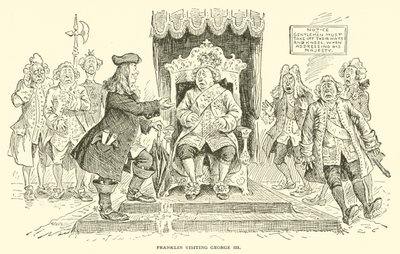Franklin visitant George III - Frederick Burr Opper