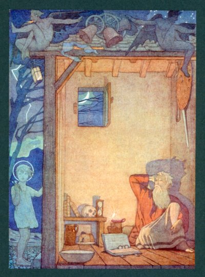 Saint Christophe, 3ème siècle, Fête le 25 juillet - Frederick Cayley Robinson