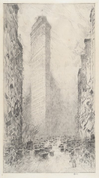 Anniversaire de Washington - Cinquième Avenue et 23ème Rue, 1916 - Frederick Childe Hassam