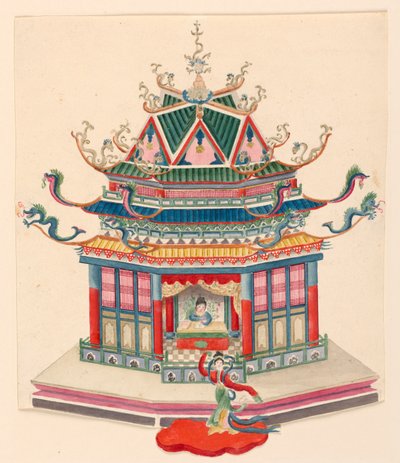 Conception pour un pavillon chinois - Frederick Crace
