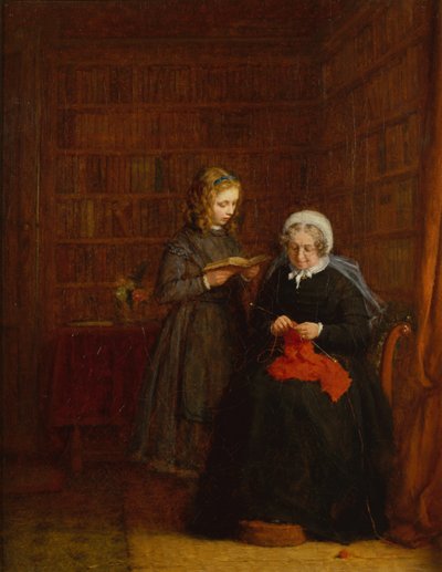 Portrait de Mme Hearne et de sa petite-nièce Fanny Sowman - Frederick Daniel Hardy