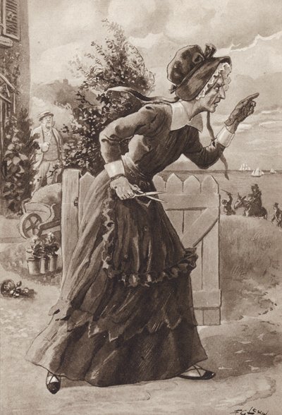 Betsey Trotwood de David Copperfield, par Charles Dickens - Frederick George Lewin