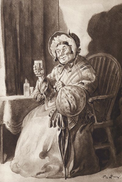Mrs Gamp de Martin Chuzzlewit, par Charles Dickens - Frederick George Lewin