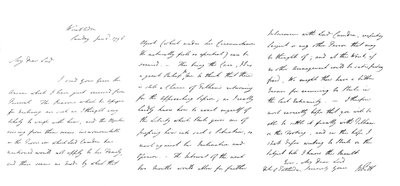 Lettre de William Pitt au Duc de Portland, 1796 - Frederick George Netherclift