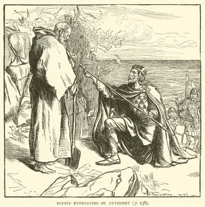 Egfrid suppliant Saint Cuthbert - Frederick Henry Townsend
