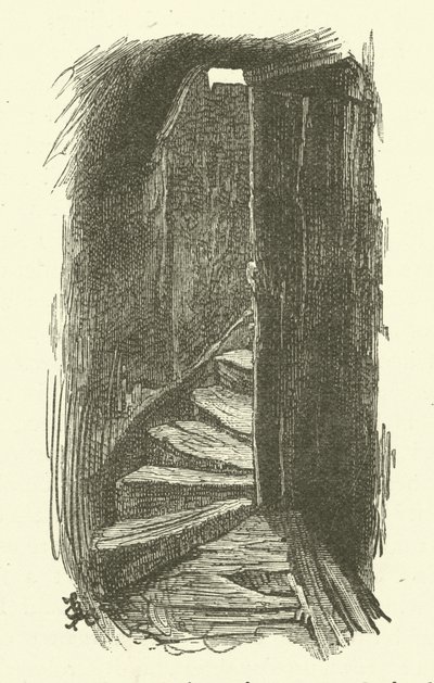 Escaliers menant à un grenier - Frederick L. Bernard