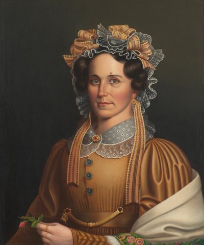 Dame en marron, c. 1855 - Frederick R. Spencer